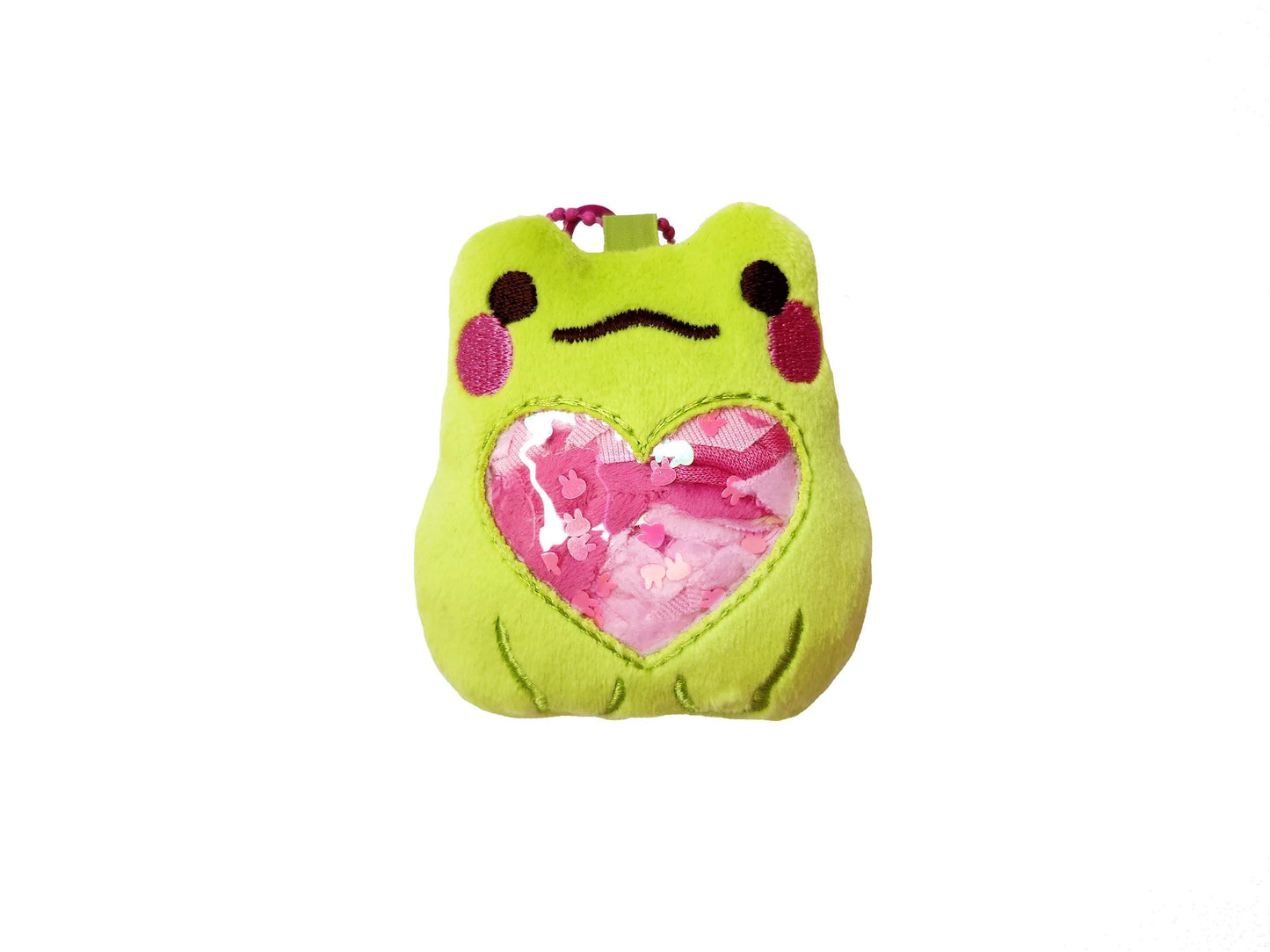 Scrappy Frog Plush Keychain