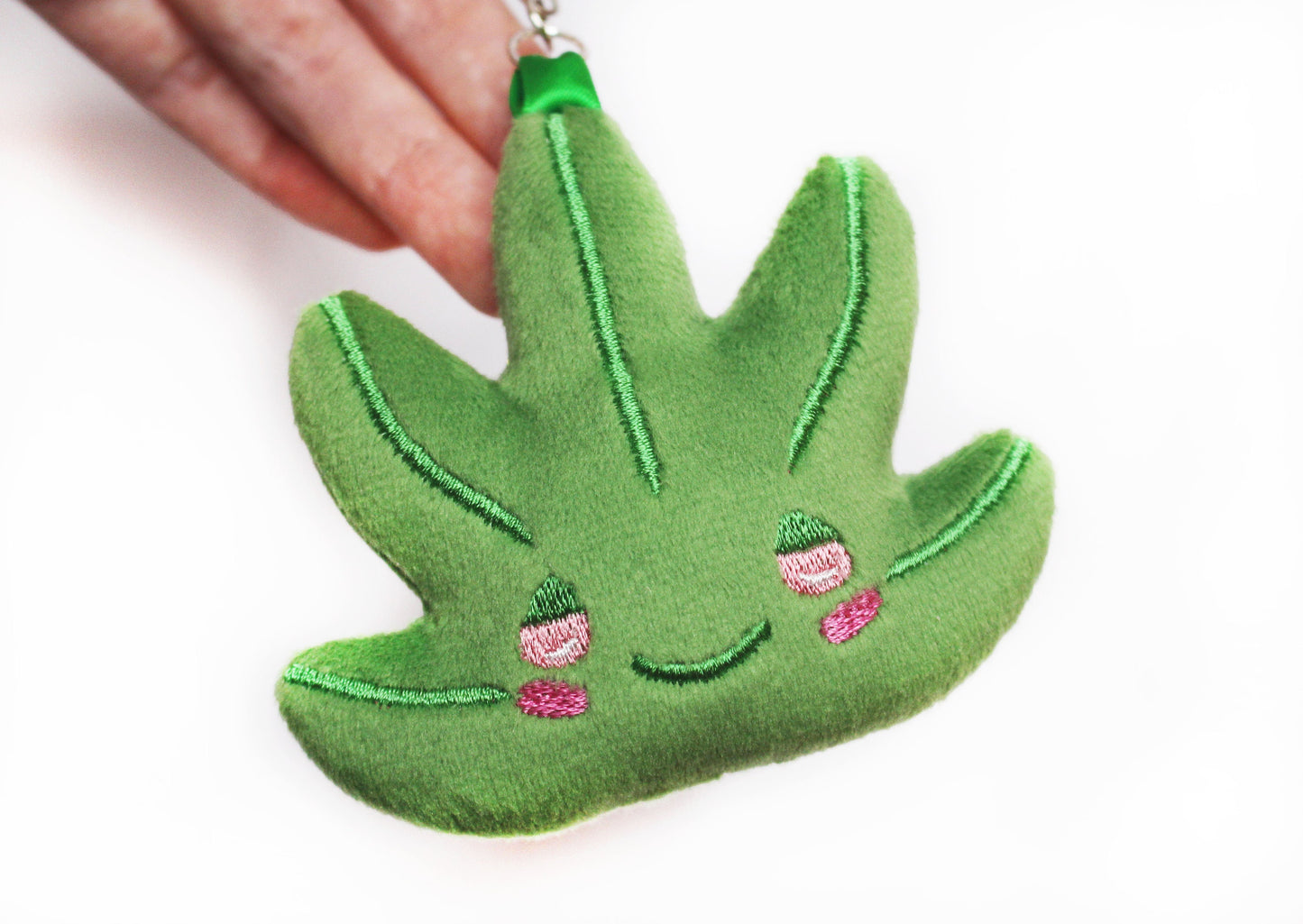 Just a happy little leaf Plush Keychain