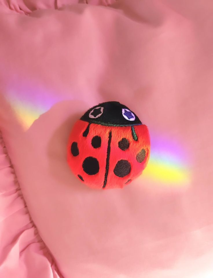 Ladybug Plush Keychain