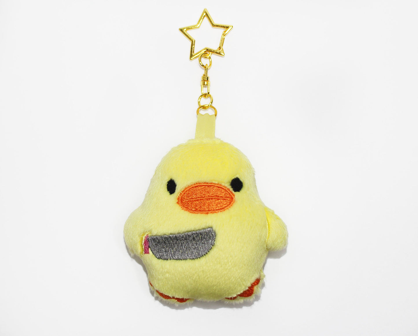 Stabby Duck Plush Keychain