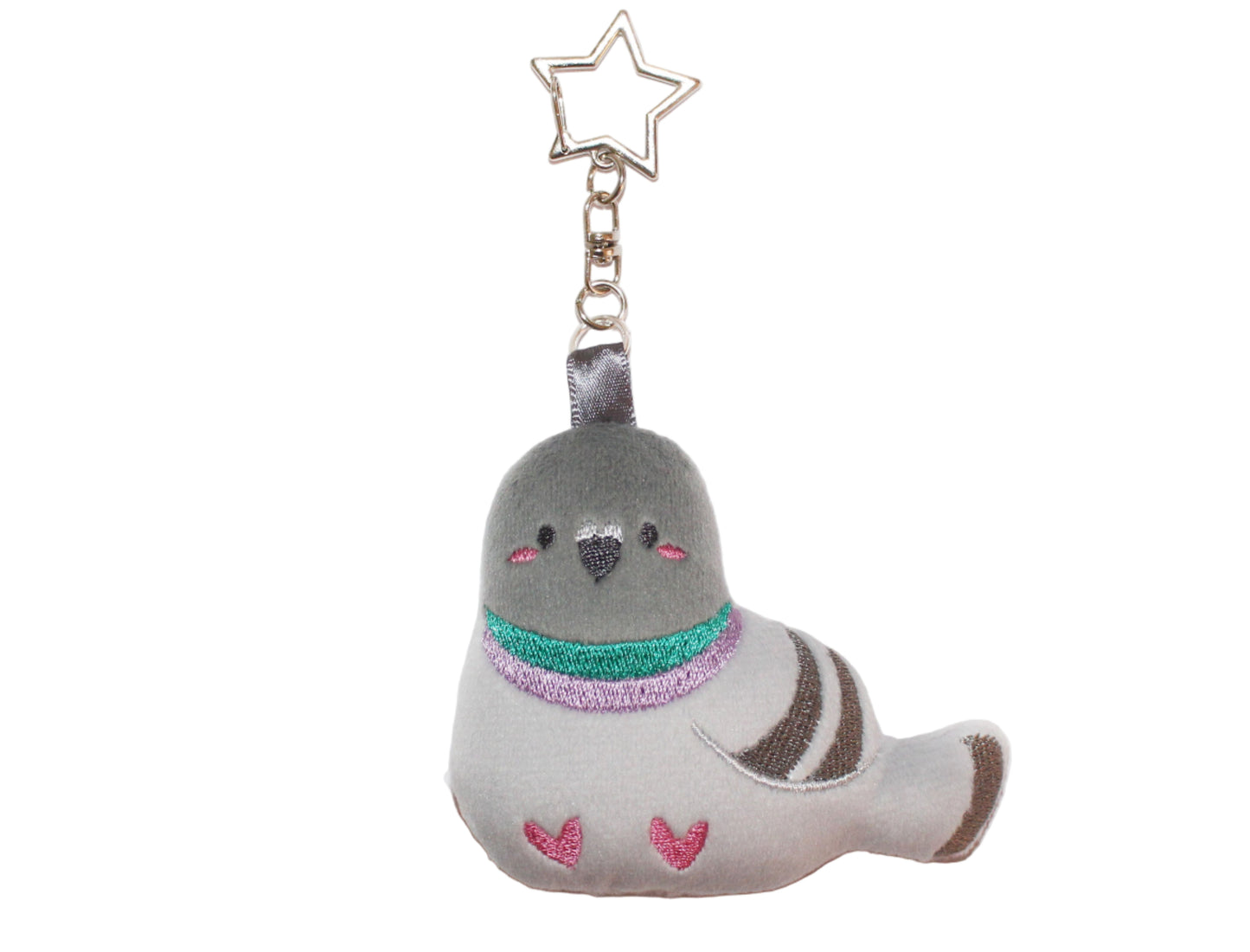 Pigeon Plush Keychain