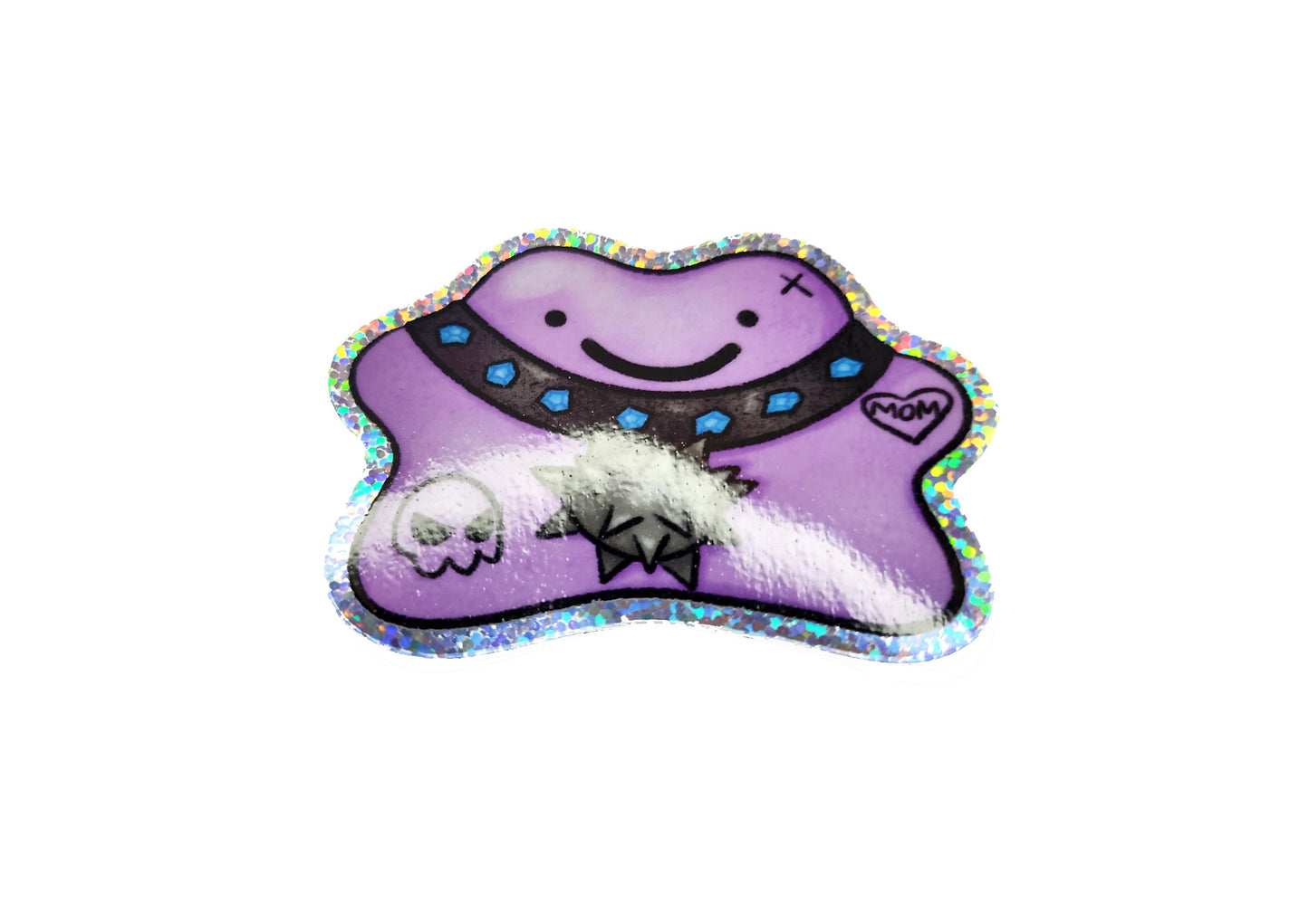Edgy Blob Glitter Sticker