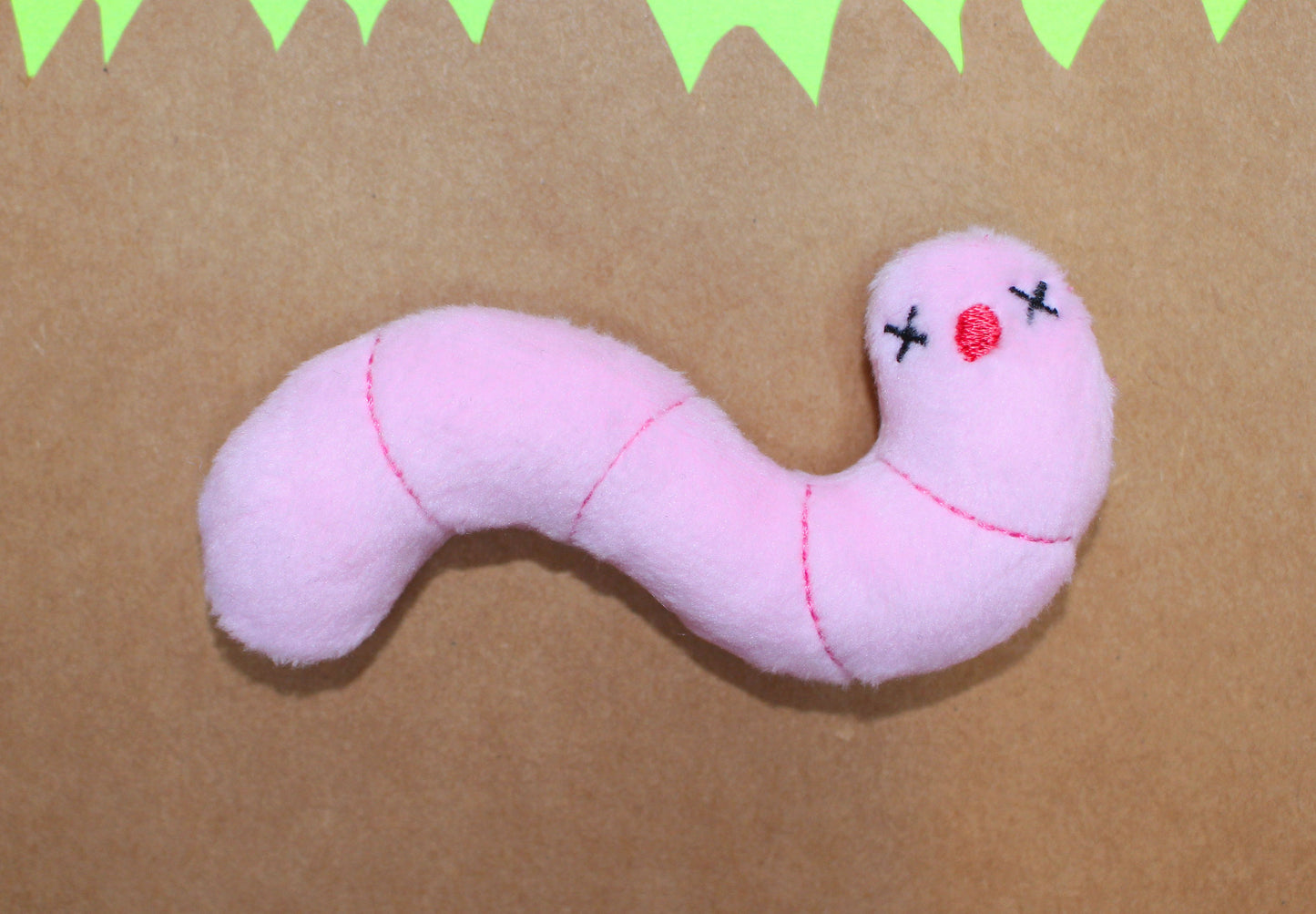 Worm Plush Keychain