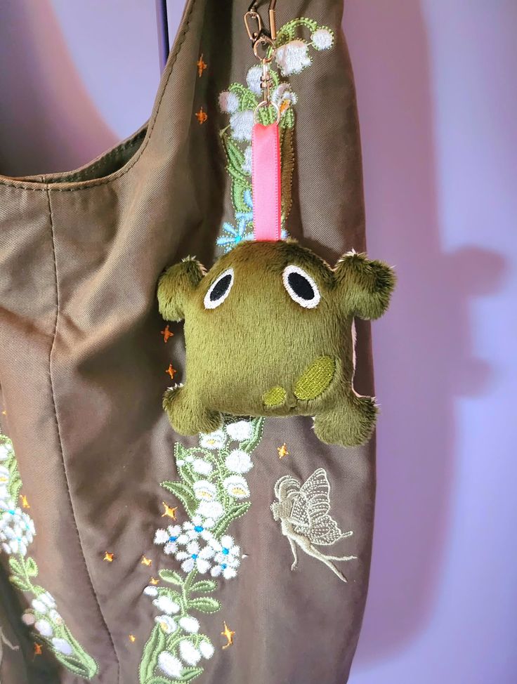 Licky Frog Plush Keychain