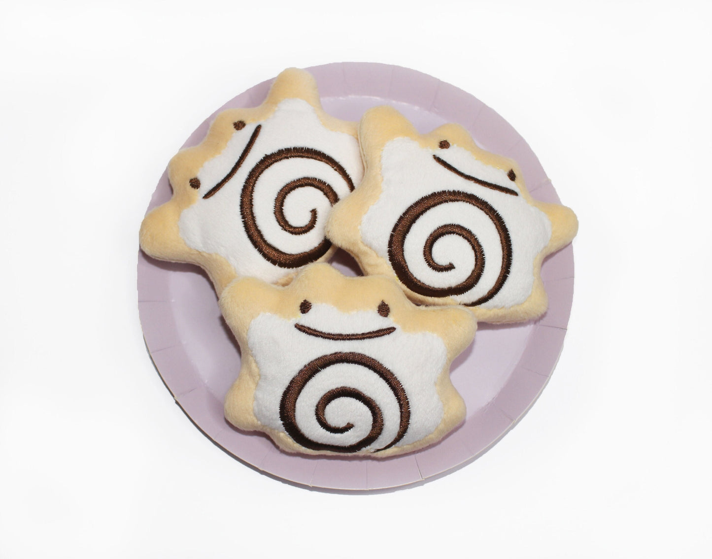 Cinnamon Roll Plush Keychain