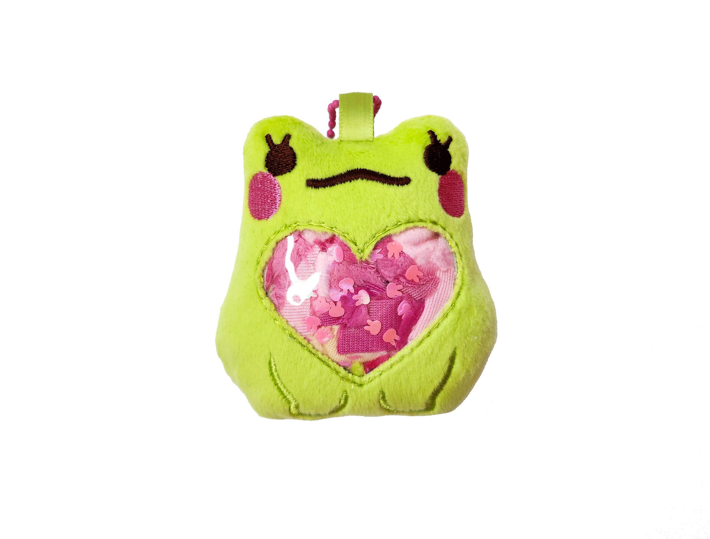 Scrappy Frog Plush Keychain
