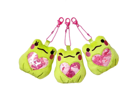 Scrappy Frog Plush Keychain