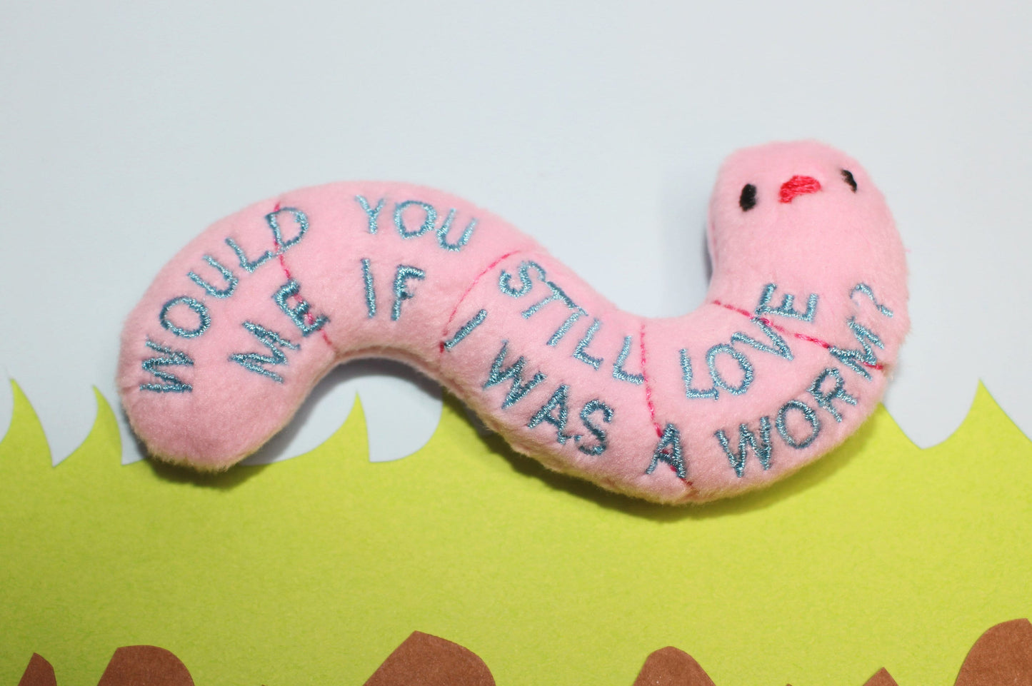 Worm Plush Keychain