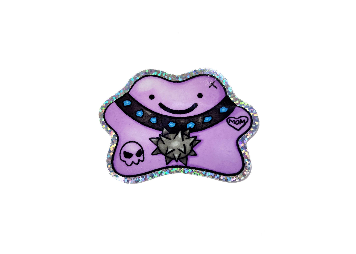 Edgy Blob Glitter Sticker