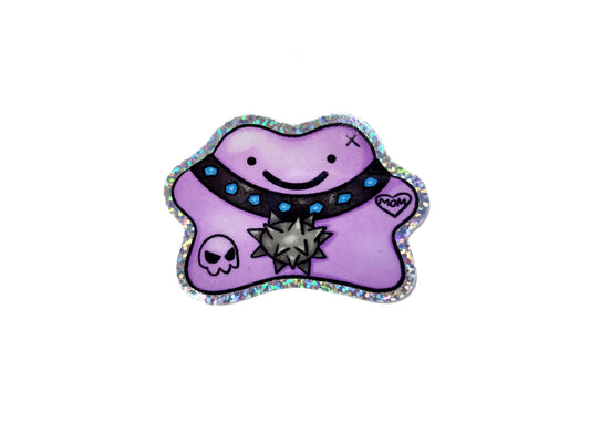 Edgy Blob Glitter Sticker