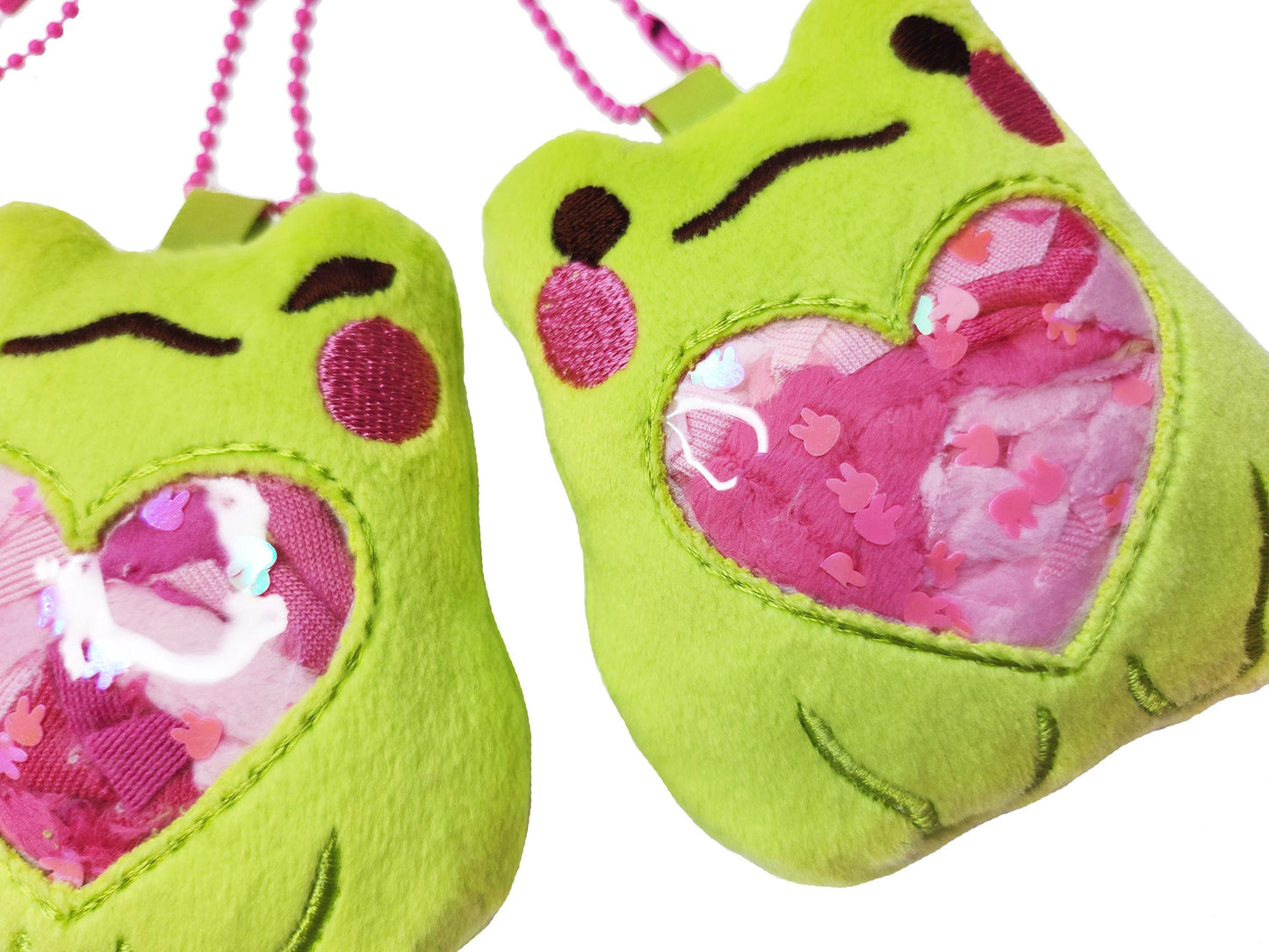 Scrappy Frog Plush Keychain