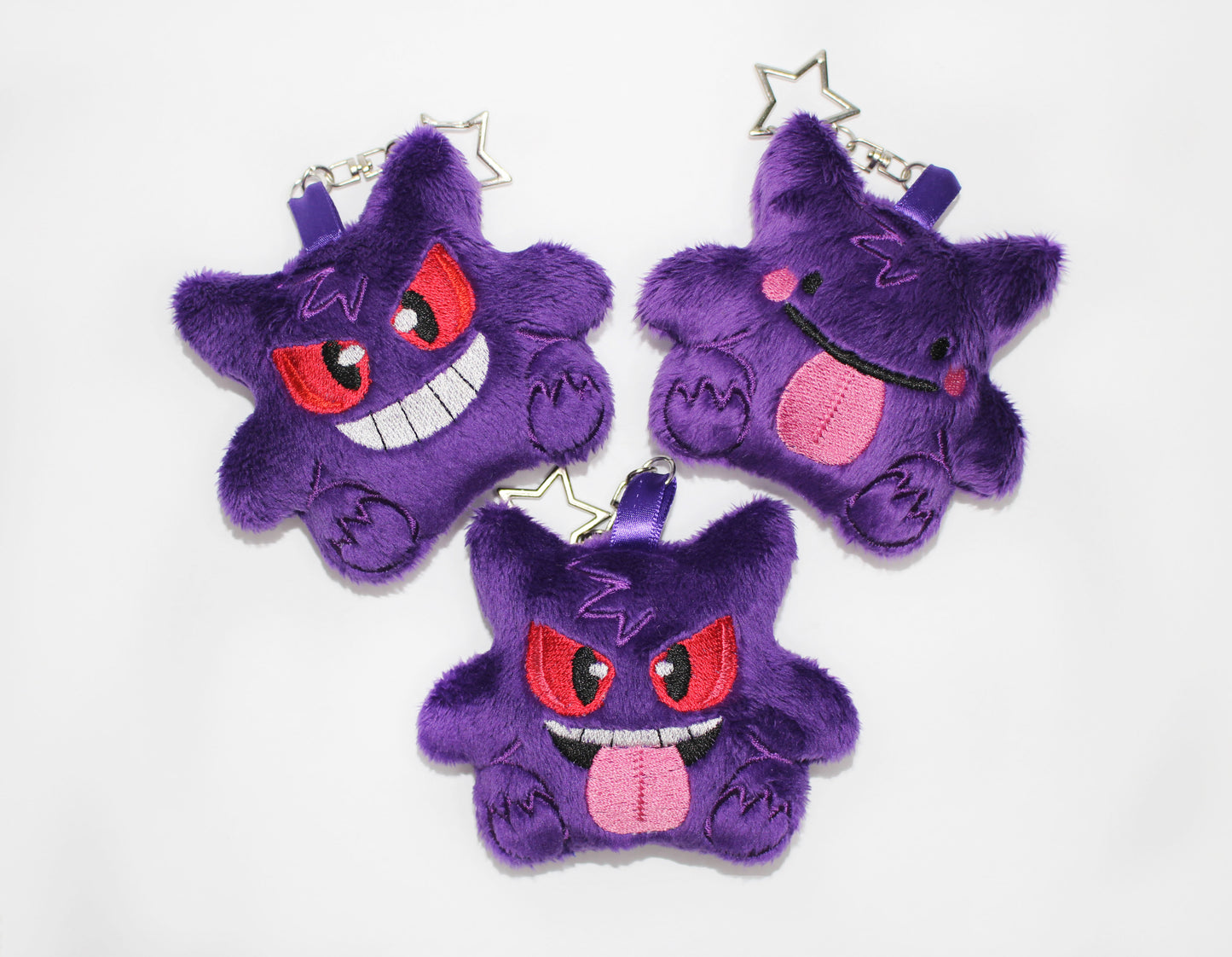 Purple Ghost Plush keychain