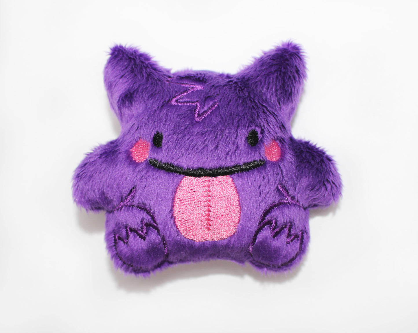 Purple Ghost Plush keychain