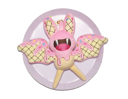 Waffle Bat Plush Keychain