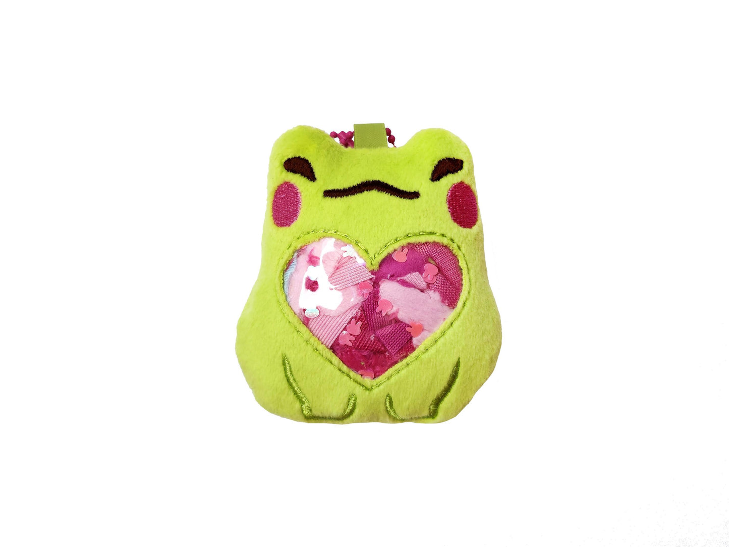 Scrappy Frog Plush Keychain