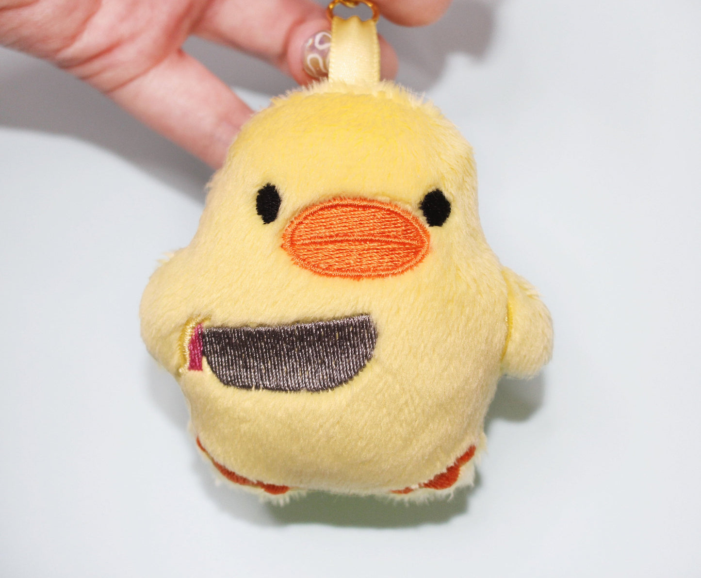 Stabby Duck Plush Keychain