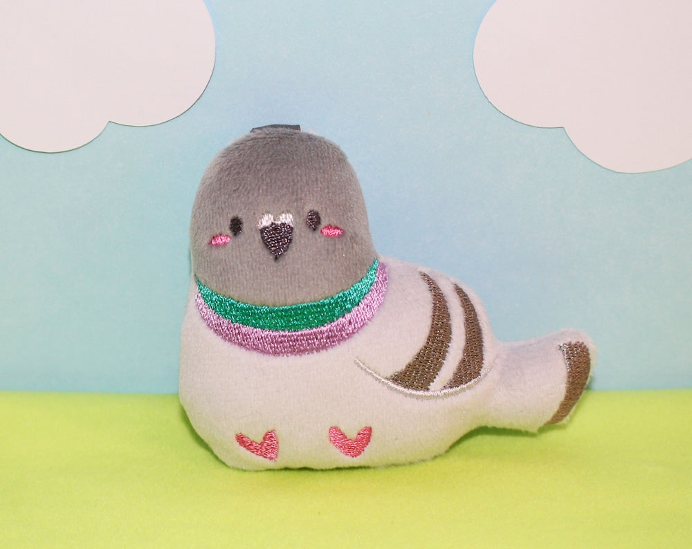 Pigeon Plush Keychain