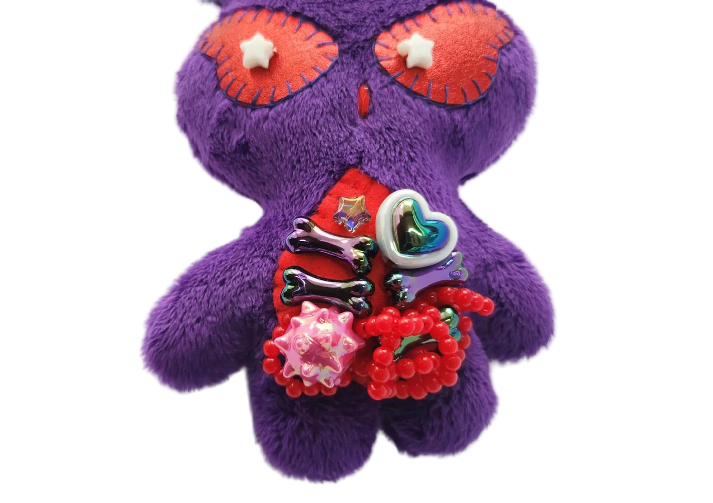 Purple and Red Alien Plush