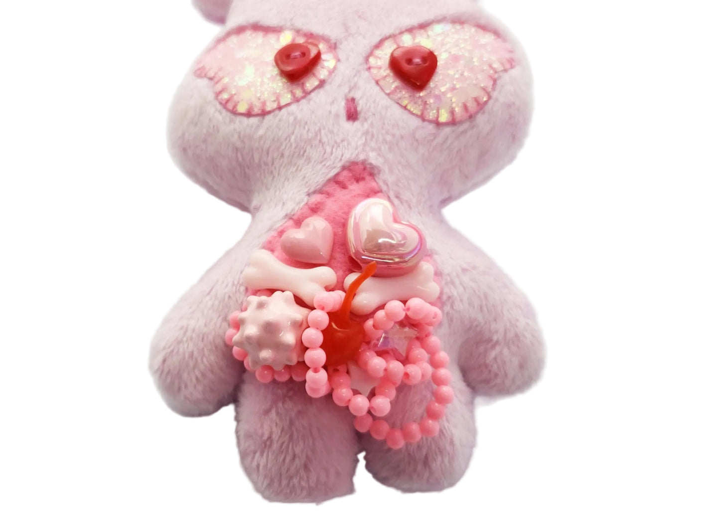 Pink Heart Alien Plush
