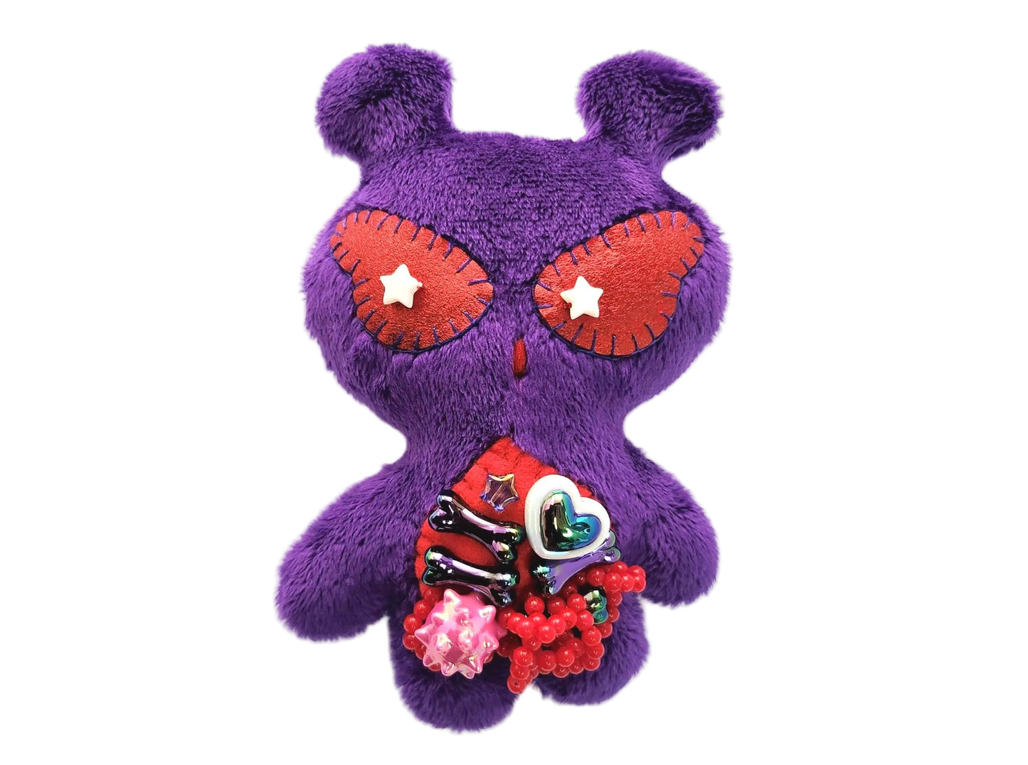 Purple and Red Alien Plush
