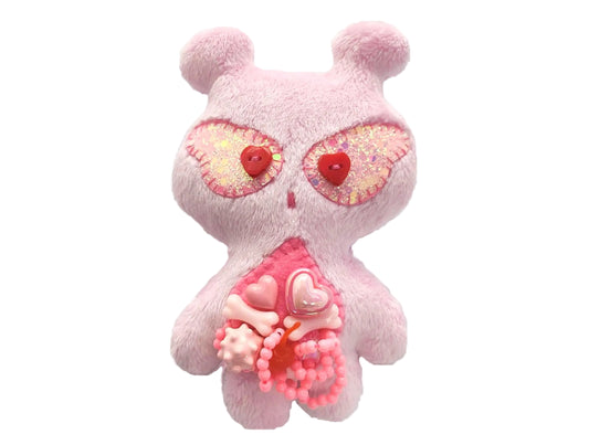 Pink Heart Alien Plush